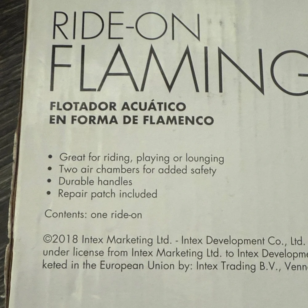 Intex Pink Flamingo Ride-On Float - Picture 6 of 9
